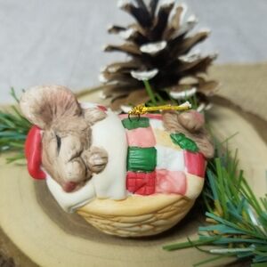 Vintage ( 1988) Current ceramic Mouse ornament